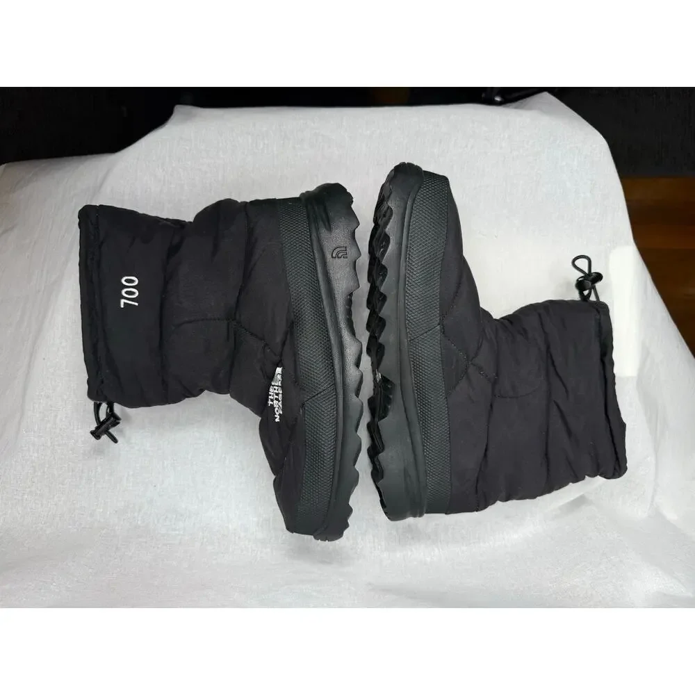 The Northface Winter Down Snow Boots Mens Black Quilted Nuptse Apres 9